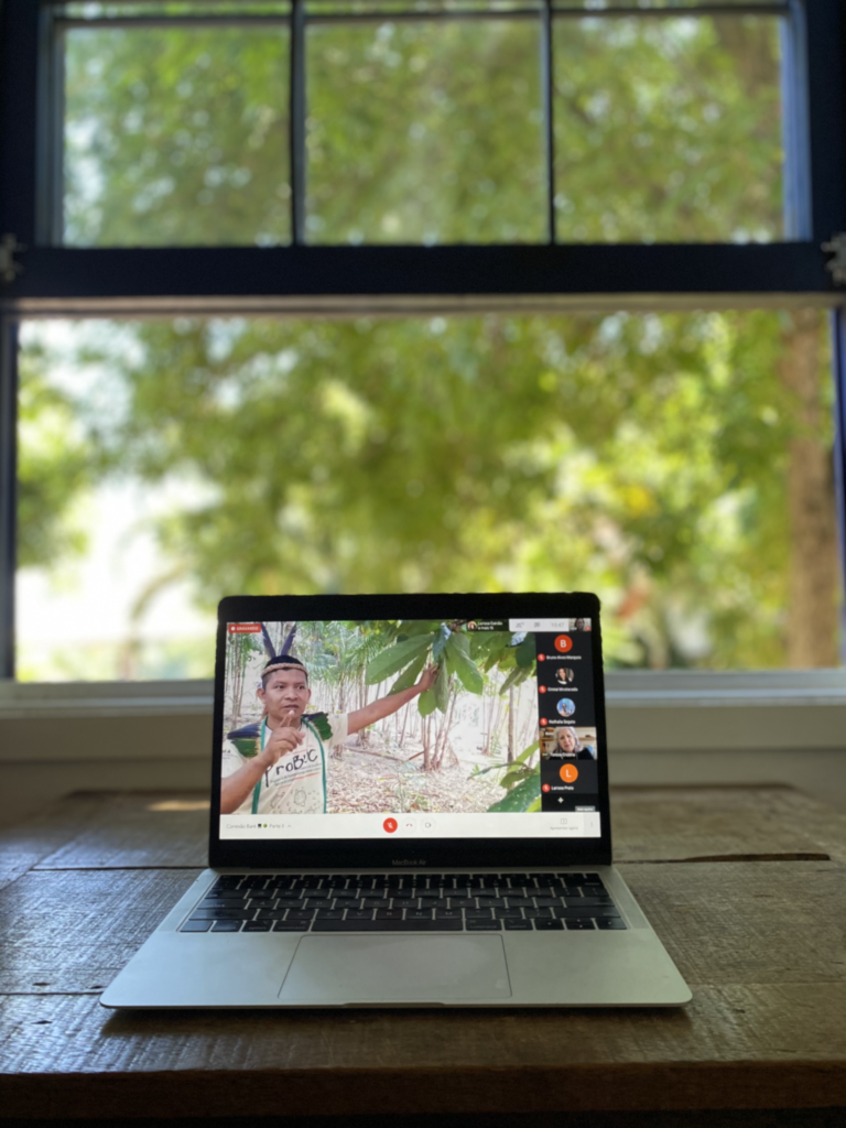 Vivência online Conexão Baré promovida pelo povo indígena Baré da Amazônia com a Braziliando